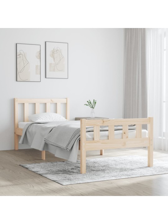 Rám postele masivní dřevo 75 x 190 cm Small Single