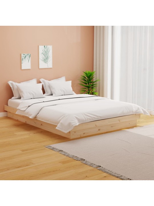 Rám postele masivní dřevo 150 x 200 cm King Size
