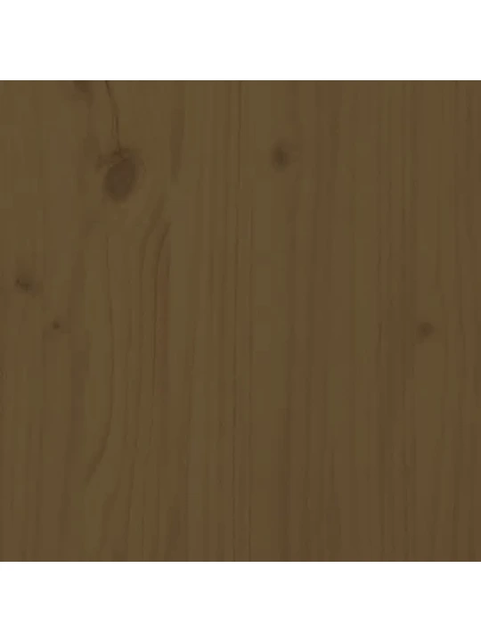 Rám postele medově hnědý masivní dřevo 75x190cm malé jednolůžko