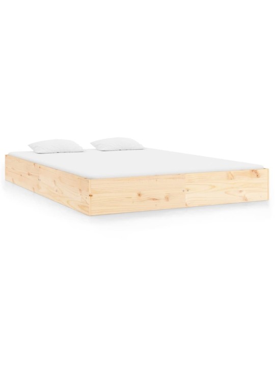 Rám postele bez matrace masivní dřevo 200 x 200 cm