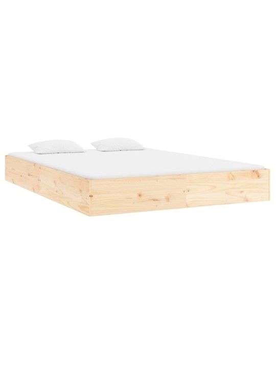Rám postele bez matrace masivní dřevo 200 x 200 cm