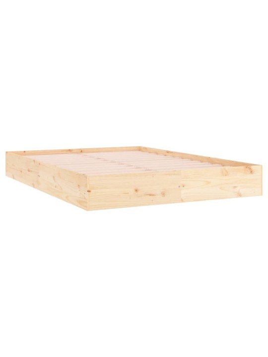 Rám postele bez matrace masivní dřevo 200 x 200 cm