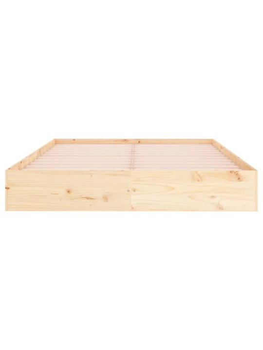 Rám postele bez matrace masivní dřevo 200 x 200 cm