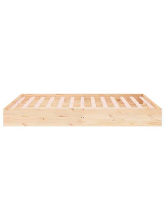 Rám postele bez matrace masivní dřevo 200 x 200 cm