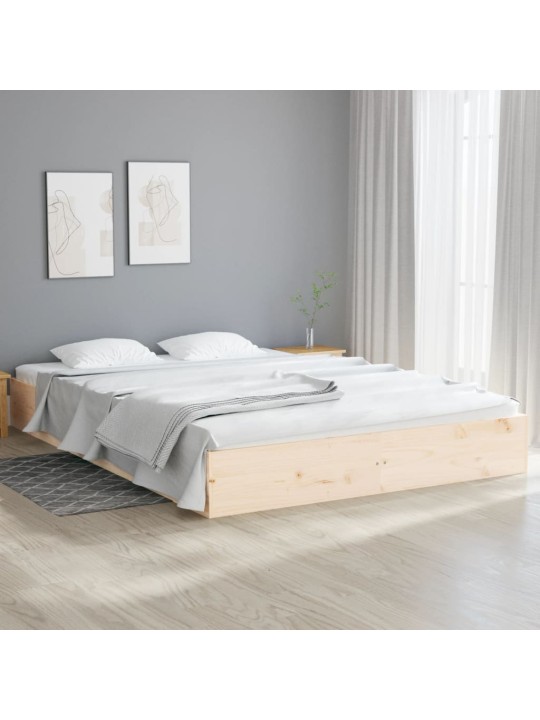 Rám postele bez matrace masivní dřevo 120 x 200 cm