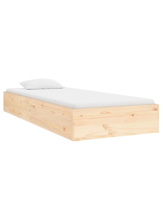 Rám postele masivní dřevo 90 x 190 cm Single