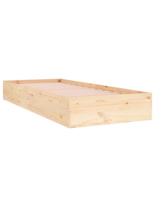 Rám postele masivní dřevo 90 x 190 cm Single
