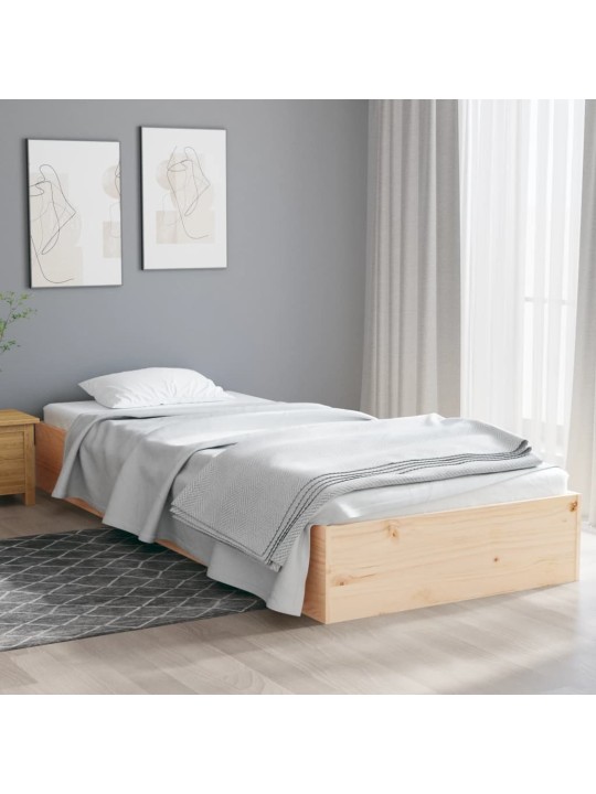 Rám postele masivní dřevo 90 x 190 cm Single