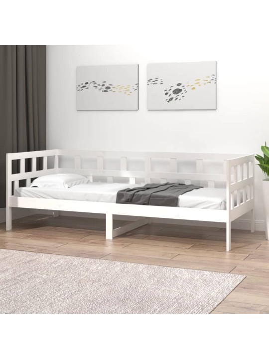 Válenda bílá masivní borové dřevo 80 x 200 cm