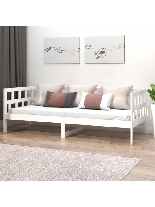 Válenda bílá masivní borové dřevo 80 x 200 cm