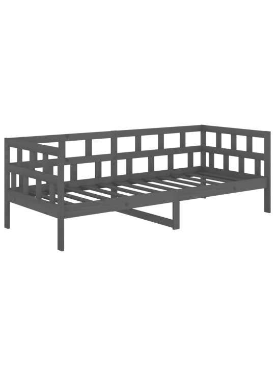 Válenda šedá masivní borové dřevo 80 x 200 cm