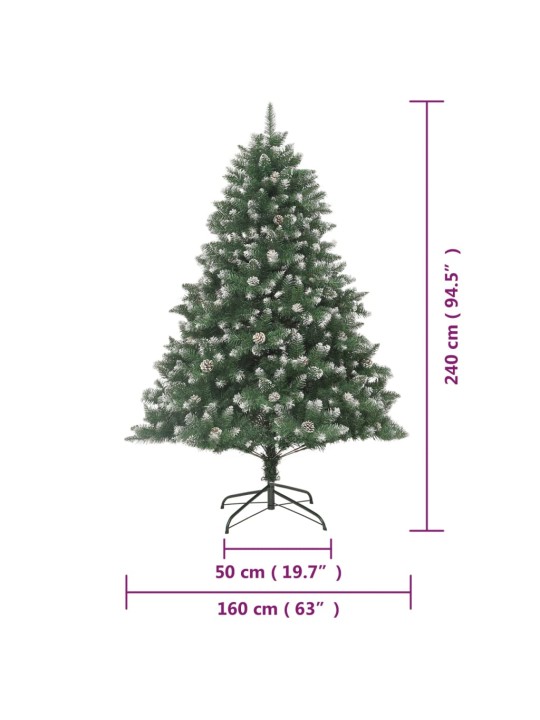 Umělý vánoční stromek se stojanem 240 cm PVC