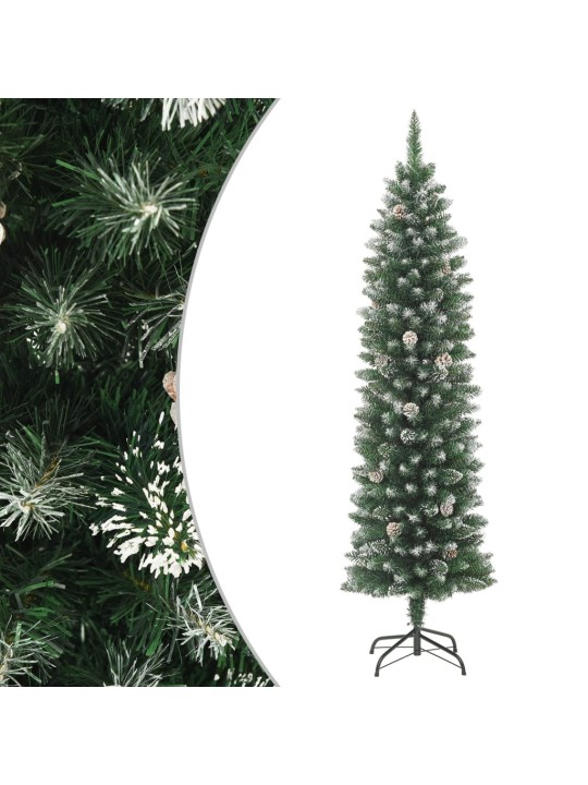 Umělý úzký vánoční stromek se stojanem 120 cm PVC
