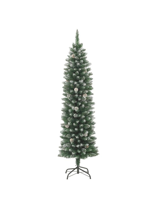 Umělý úzký vánoční stromek se stojanem 120 cm PVC