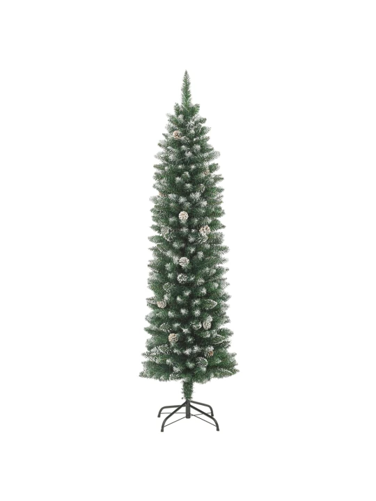 Umělý úzký vánoční stromek se stojanem 120 cm PVC