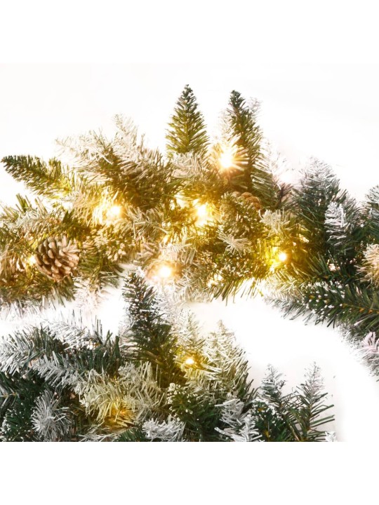 Vánoční girlanda s LED diodami zelená 2,7 m PVC