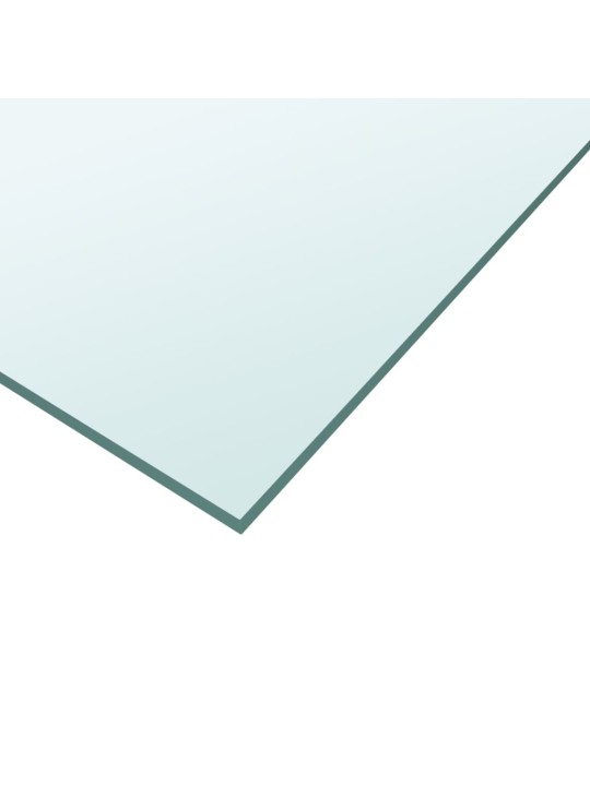 Stolní deska průhledná 50 x 100 cm tvrzené sklo