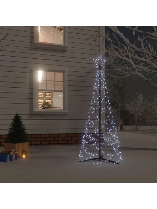 Vánoční stromek kužel 200 studených bílých LED diod 70 x 180 cm