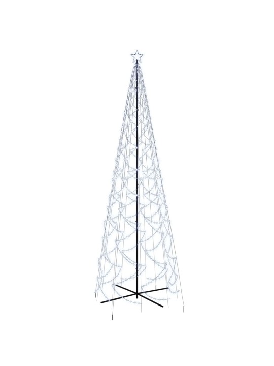 Vánoční stromek kužel 1400 studených bílých LED diod 160x500 cm