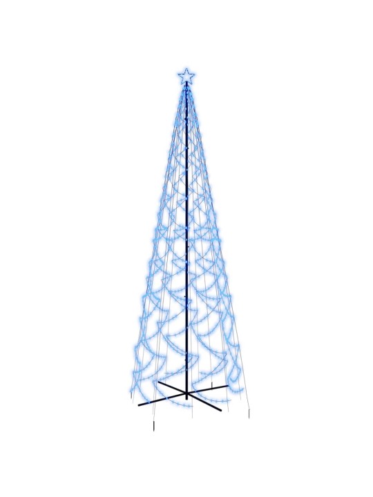 Vánoční stromek kužel 1 400 modrých LED diod 160 x 500 cm