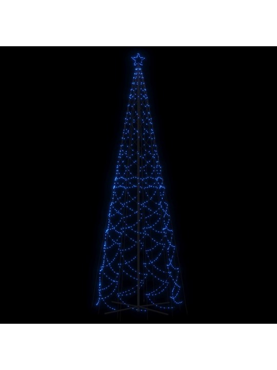 Vánoční stromek kužel 1 400 modrých LED diod 160 x 500 cm