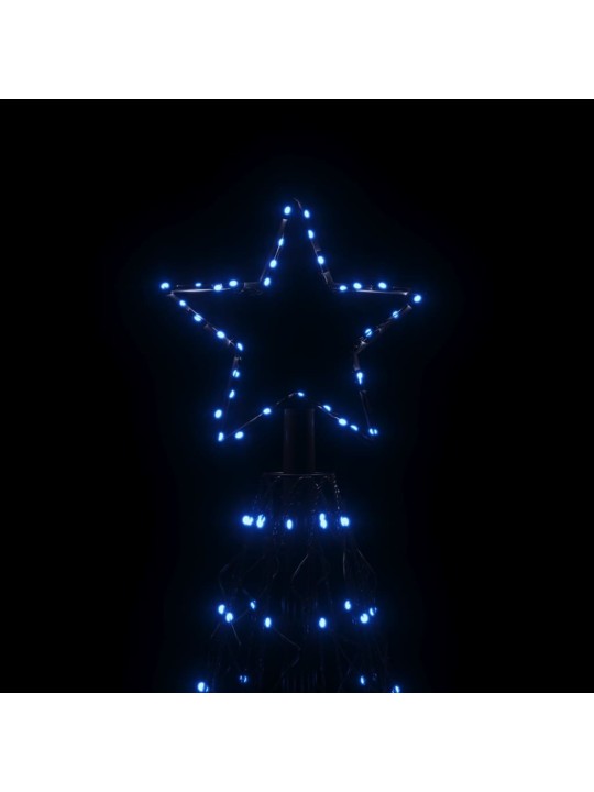 Vánoční stromek kužel 1 400 modrých LED diod 160 x 500 cm