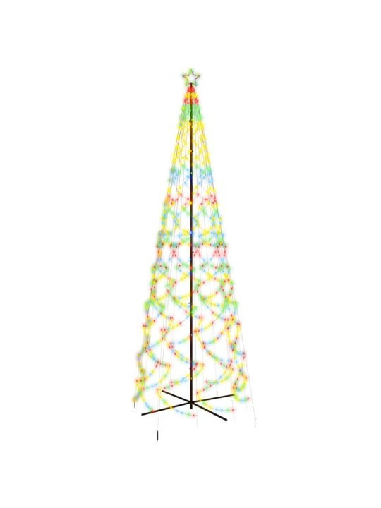 Vánoční stromek kužel 1 400 vícebarevných LED diod 160 x 500 cm