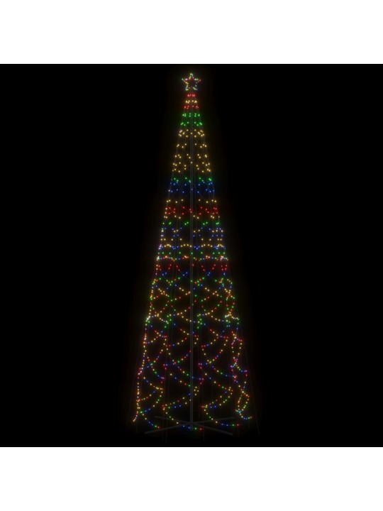 Vánoční stromek kužel 1 400 vícebarevných LED diod 160 x 500 cm
