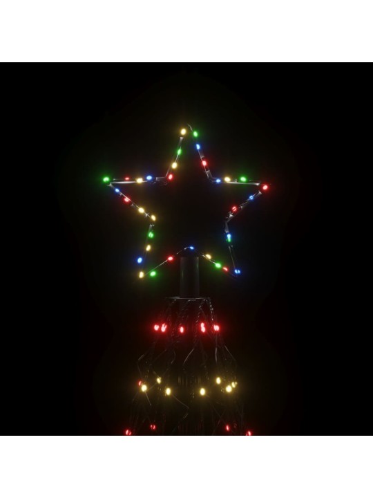 Vánoční stromek kužel 1 400 vícebarevných LED diod 160 x 500 cm