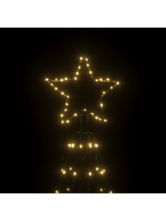 Vánoční stromek kužel 1400 teplých bílých LED diod 160 x 500 cm
