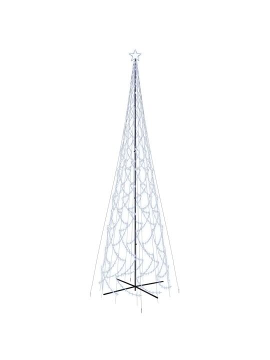 Vánoční stromek kužel 3000 studených bílých LED diod 230x800 cm