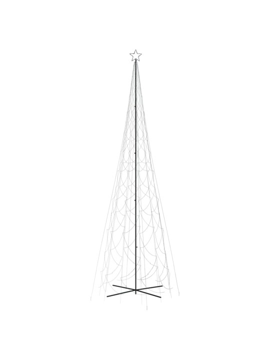 Vánoční stromek kužel 3000 studených bílých LED diod 230x800 cm