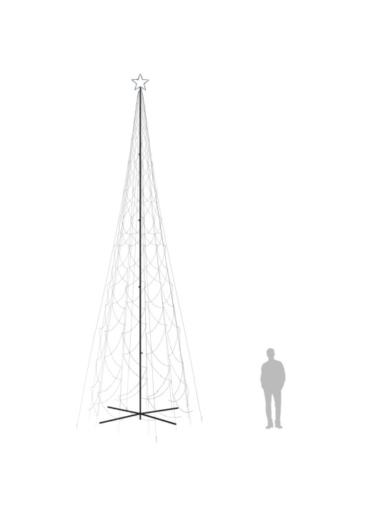Vánoční stromek kužel 3 000 modrých LED diod 230 x 800 cm