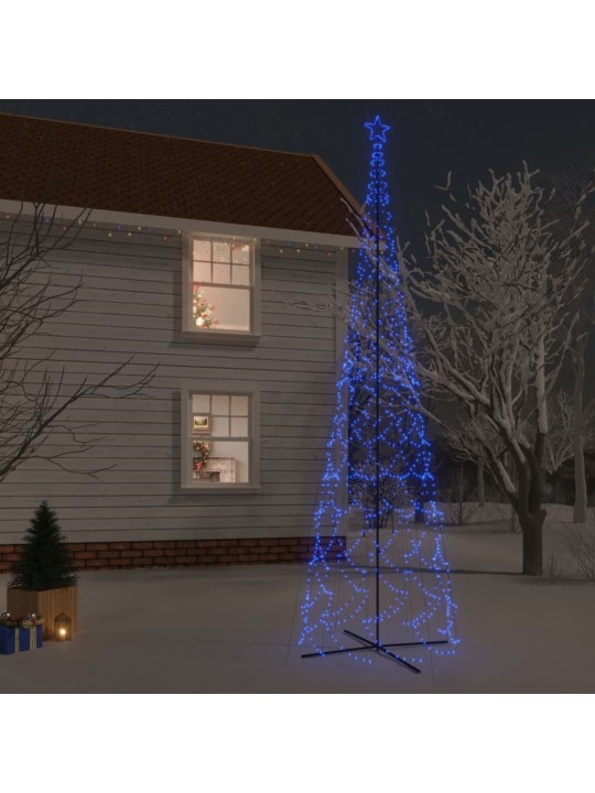 Vánoční stromek kužel 3 000 modrých LED diod 230 x 800 cm