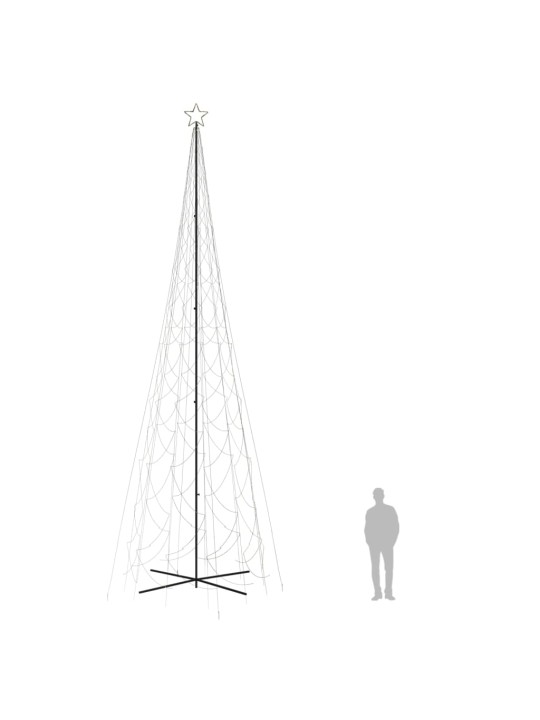 Vánoční stromek kužel 3000 teplých bílých LED diod 230 x 800 cm