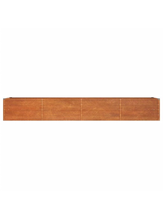 Zahradní vyvýšený záhon rezavý 320 x 80 x 45 cm cortenová ocel