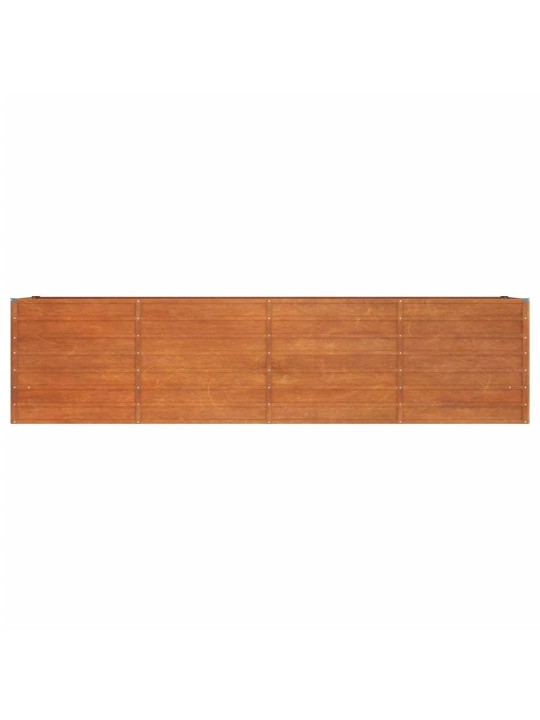 Zahradní vyvýšený záhon rezavý 320 x 80 x 77 cm cortenová ocel