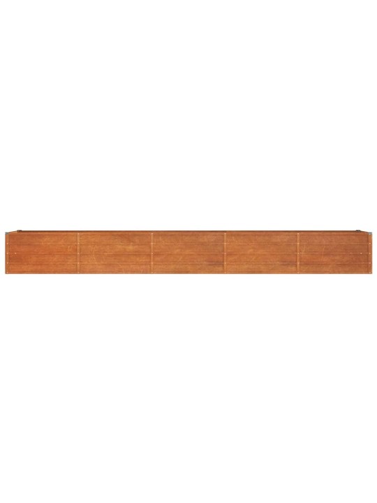 Zahradní vyvýšený záhon rezavý 400 x 80 x 45 cm cortenová ocel