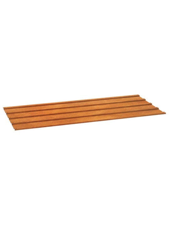 Střešní panely 12 ks rezavé 100 x 44 cm cortenová ocel