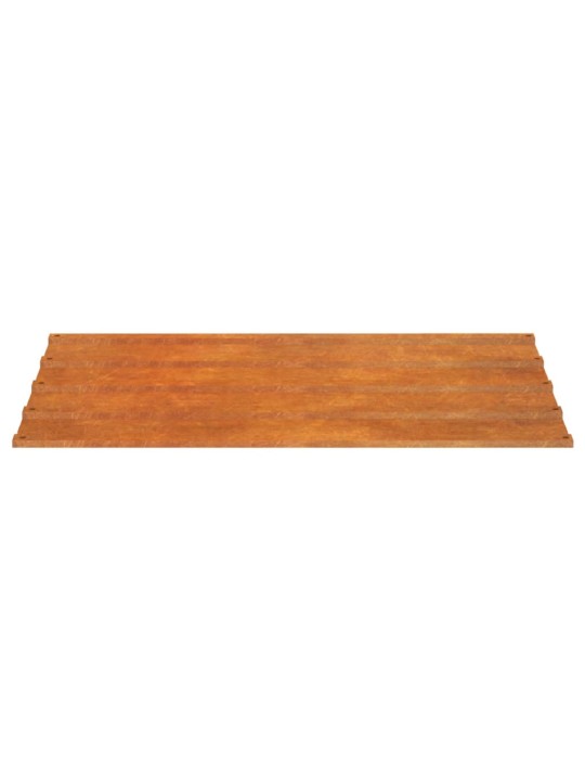 Střešní panely 12 ks rezavé 100 x 44 cm cortenová ocel