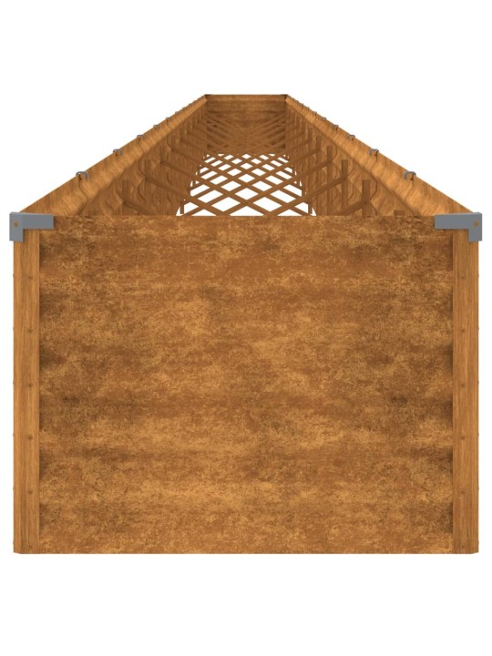 Zahradní vyvýšený záhon 1 152 x 50 x 36 cm cortenová ocel