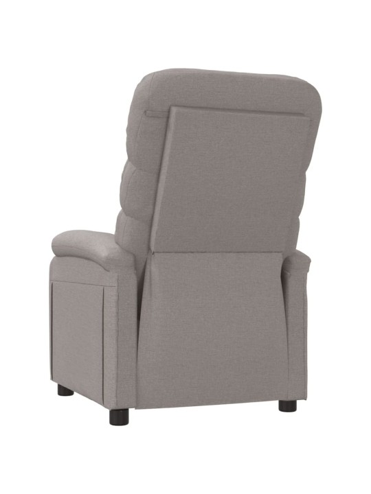 Polohovací křeslo taupe textil