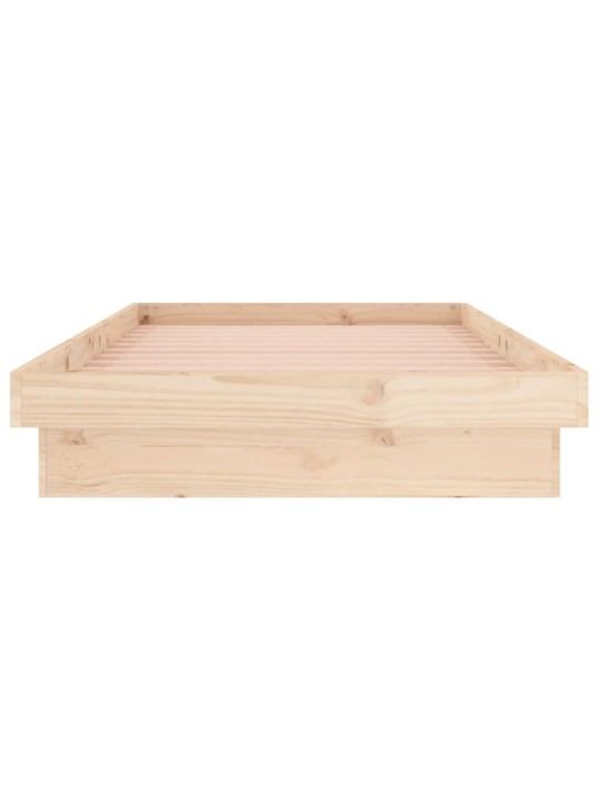 Rám postele s LED světlem 90 x 200 cm masivní dřevo