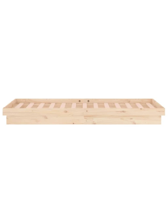 Rám postele s LED světlem 90 x 200 cm masivní dřevo