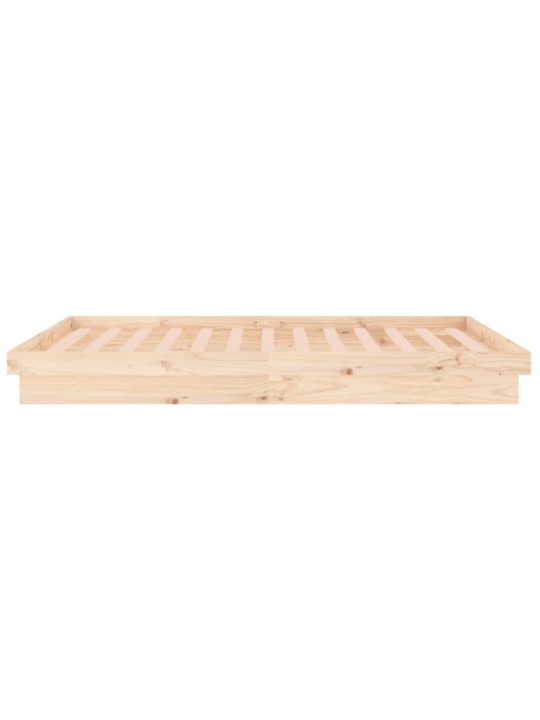 Rám postele s LED světlem 150 x 200 cm King Size masivní dřevo