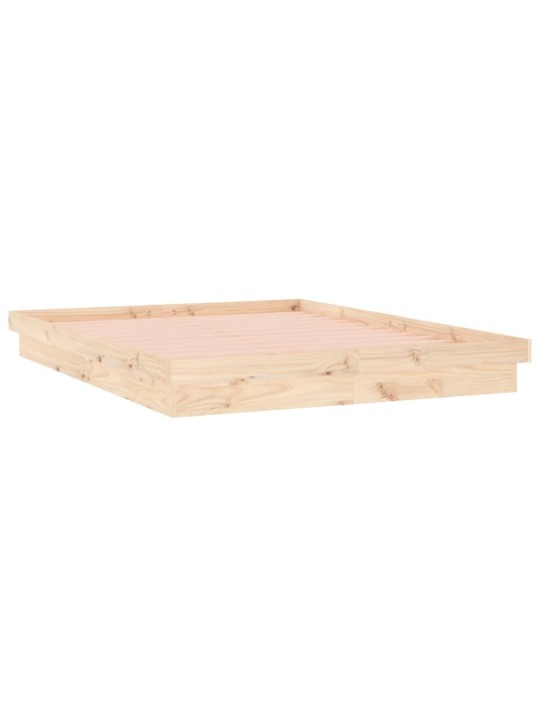 Rám postele s LED světlem 180 x 200 cm Super King masivní dřevo