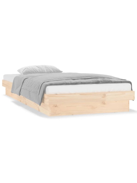 Rám postele s LED světlem 75x190 cm Small Single masivní dřevo