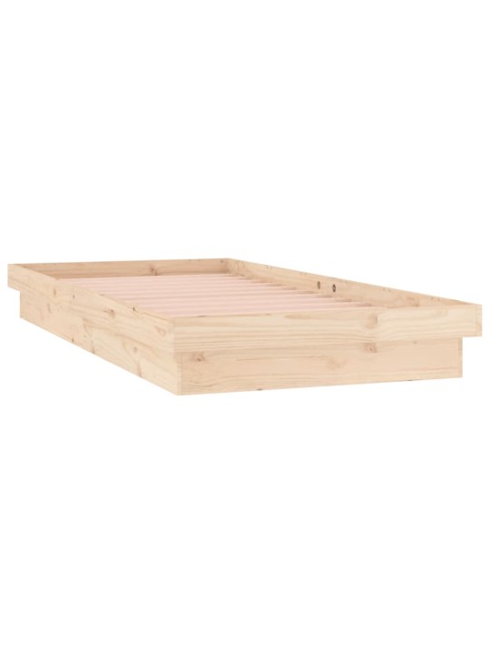 Rám postele s LED světlem 75x190 cm Small Single masivní dřevo