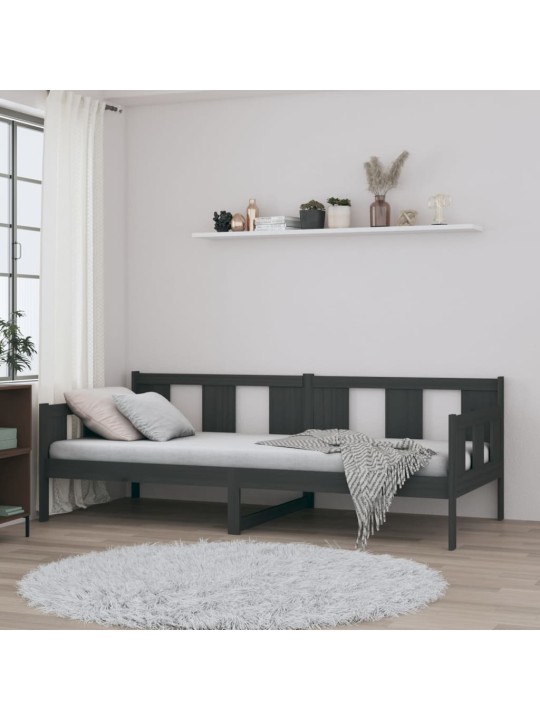 Válenda šedá masivní borové dřevo 80 x 200 cm