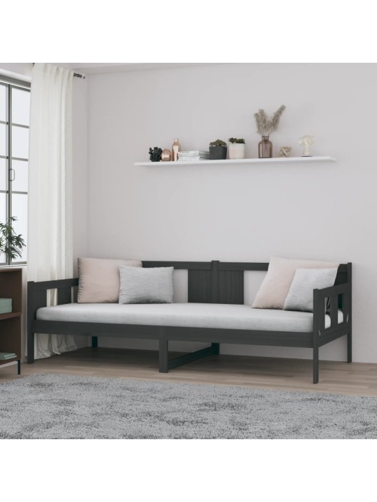 Válenda šedá masivní borové dřevo 80 x 200 cm